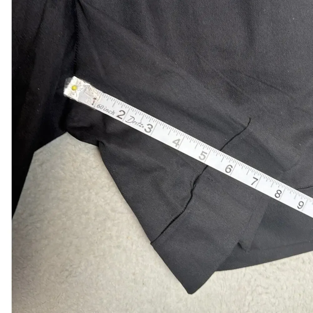Faithfull The Brand Black Cotton Pleated Shorts High Rise Wide Leg Minimalist  4
